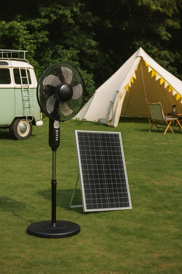 Portable Solar Floor Fan