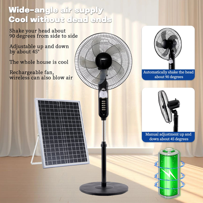Portable Solar Floor Fan