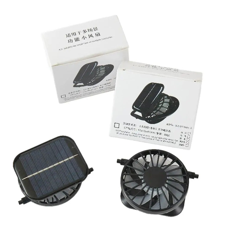 Solar Powered Fan with Adjustable Bracket Ultra Quiet Waterproof Design for Outdoor Courtyard Terrace Energy Saving No Wiring