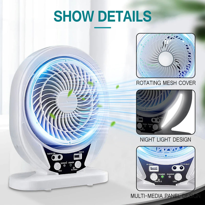 Portable Outdoor Solar Fan
