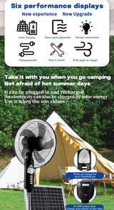 Portable Solar Floor Fan