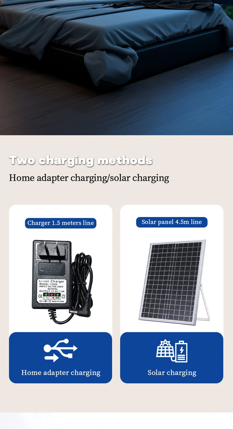 Portable Solar Floor Fan
