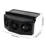 Solar Car Fan USB Rechargeable