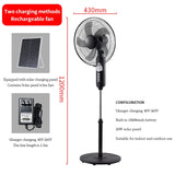 Portable Solar Floor Fan
