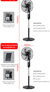 Portable Solar Floor Fan