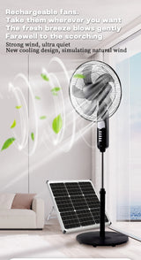 Portable Solar Floor Fan