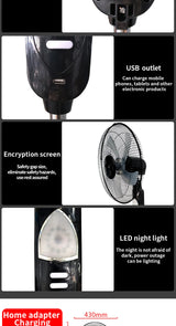 Portable Solar Floor Fan