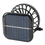 Solar Powered Fan with Adjustable Bracket Ultra Quiet Waterproof Design for Outdoor Courtyard Terrace Energy Saving No Wiring