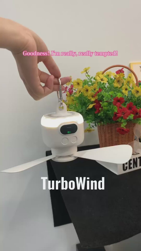 Portable Ceiling Fan White
